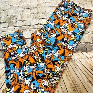 Disney Goofy Colorful Cartoon Character Leggings